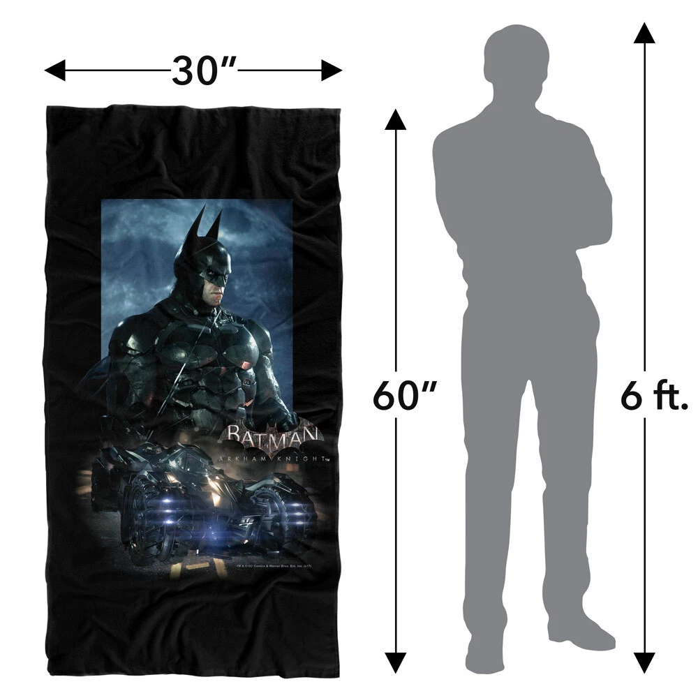 Batman Arkham Knight Batmobile Officially Licensed Beach Towel 30"x60"