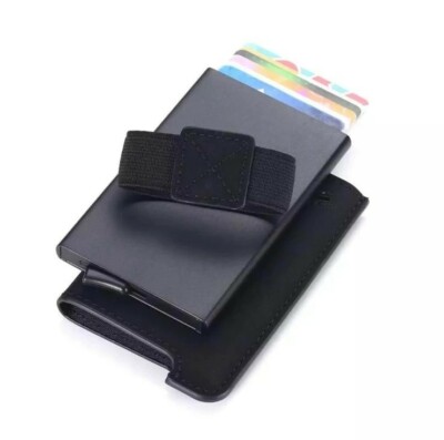 Minimalist Rise wallet, Black, RFID Blocking 
