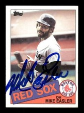1985 Topps Boston Red Sox 686 Mike Easler Signed Auto Autograph BXCP38