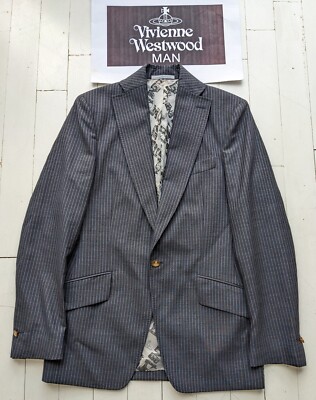 vivienne westwood 箔　スラックス VIVIENNE WESTWOOD 1988 TIME MACHINE Mens blue stripe deep