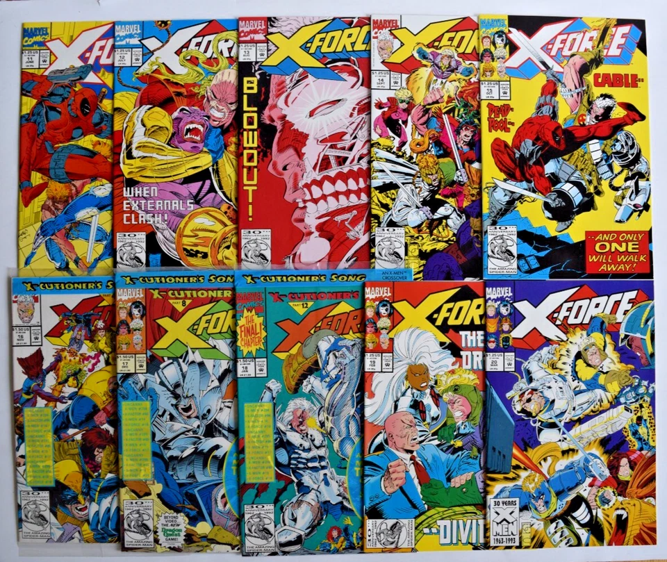 X-FORCE (1991) 122 ISSUE COMIC RUN #1-115, ANNUALS 1-6, FLASHBACK -1 MARVEL - Image 2 of 4
