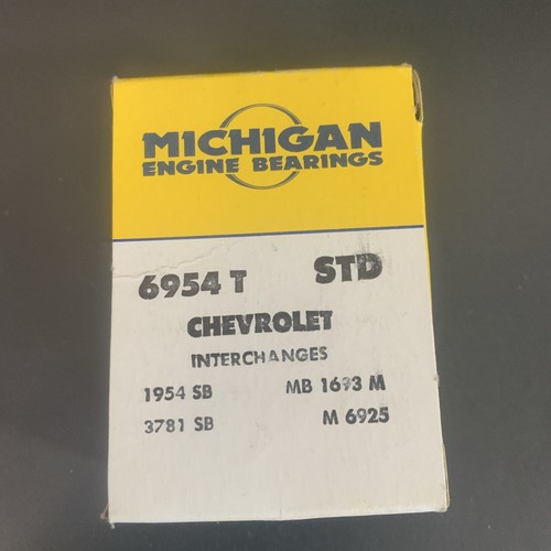 Michigan Engine Main Bearing Set 753T - Made in USA - Vintage Engine Part - Foto 5 di 7