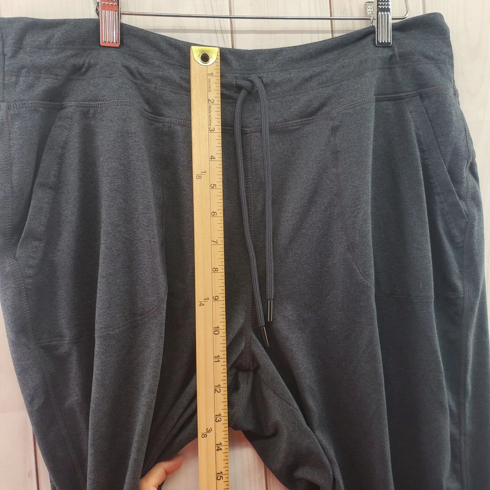 lole pull on drawstring tapered full length athletic sweatpants