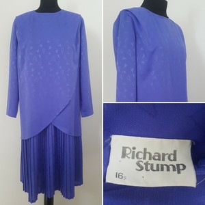purple 80s dress