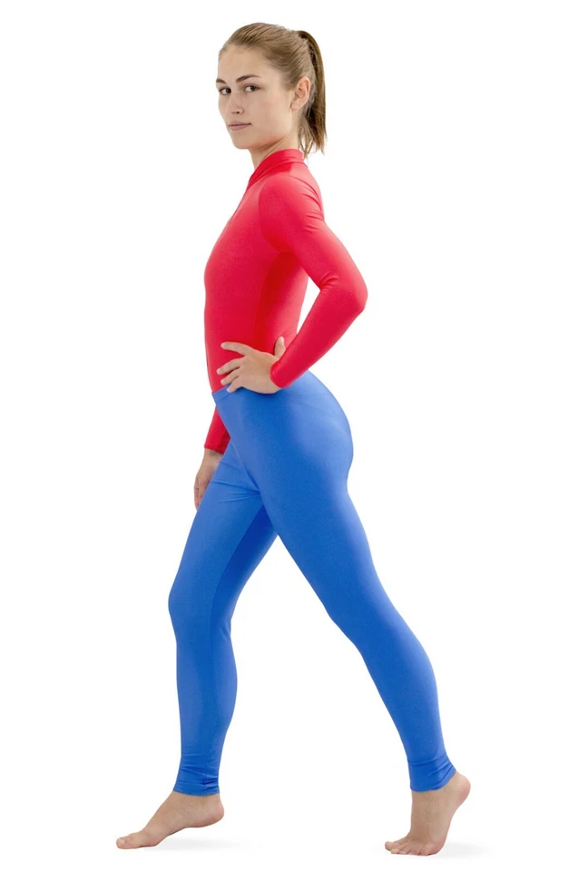 Damen Leggings lange Sporthose stretch shiny Yoga Pants hauteng hauteng glänzend - Bild 3 von 4