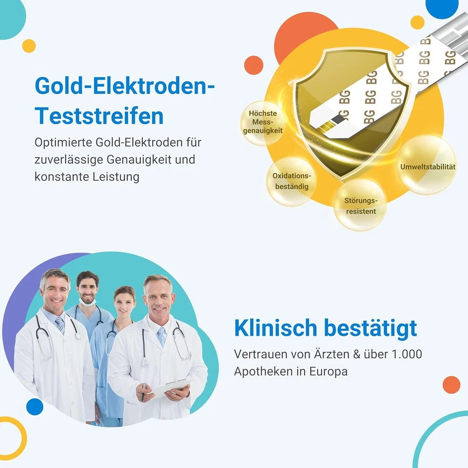 FORA 6 Connect | 4-in-1 Blutzucker-, Keton-, Cholesterin-, Harnsäure-Messgerät - Bild 3 von 4