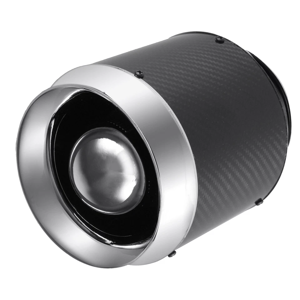 Universal 3" Inlet Carbon Fiber Hi-Flow Air Filter For Cold Air/Short Ram Intake Foto 2 de 4
