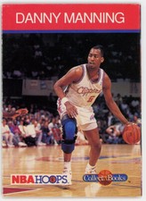 Danny Manning 1990 Collect-A-Book Basketball Card, NBA Booklet Los Angeles