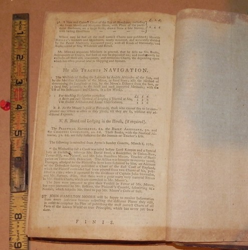 1700's antique navigation from London to st Marrys - Picture 6 of 11