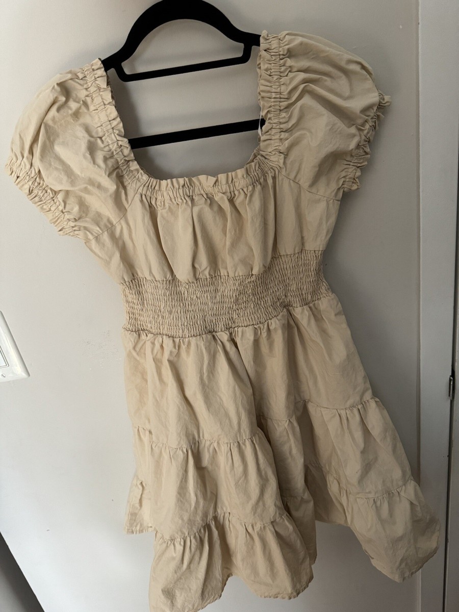 daniela mini dress beige Daniela