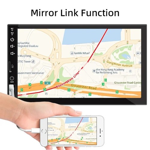 7 Inch 1 Din Car Radio – CarPlay, Android Auto, Bluetooth, HD Touchscreen - Picture 3 of 6
