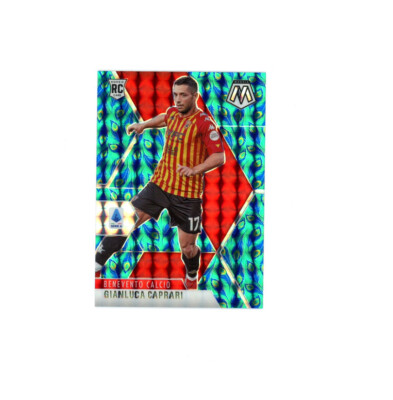2020-21 Mosaic PEACOCK PRIZM SSP GIANLUCA CAPRARI ROOKIE RC! BENEVENTO CALCIO 
