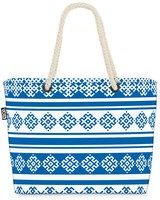 Void Tasche Nordisches Muster Elche Blau Weiss Norwegen Skandinavien