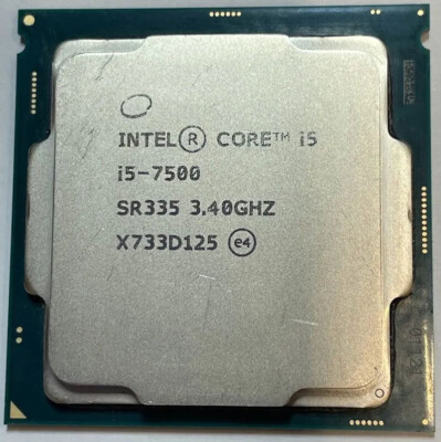 CPU CPU Intel Core i5-7500 @14 Intel Core i5-7500 SR335 3.40Ghz 7th Gen LGA1151 Quad-Core CPU