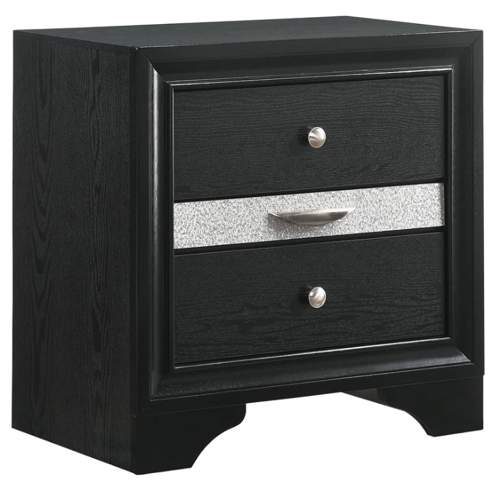 NUEVO Juego de Dormitorio 5 Piezas Almacenamiento Negro Queen o King Muebles Modernos - Cama/D/M/N/C Foto 4 de 4