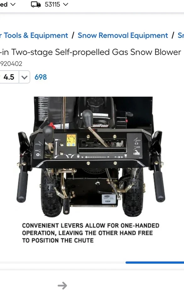 Ariens 920402 24 in. 2-Stage Snow Blower Foto 2 de 4