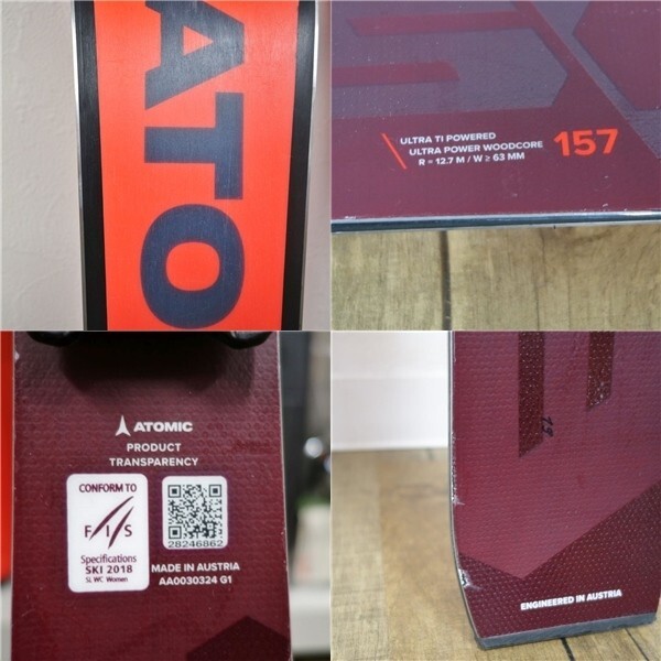 アトミック ATOMIC 24-25 REDSTER S9 SL WC FIS Women 157cm ビンディング ICON RS 16 レッドスター レース レーシング スキー アウトドア ATOMIC 2024-25 REDSTER S9SL WC FIS Women 157cm Binding ICON
