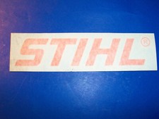 NEW Stihl Vinyl Decal 7 1/2" X 2 Inch ORANGE Logo Sticker OEM