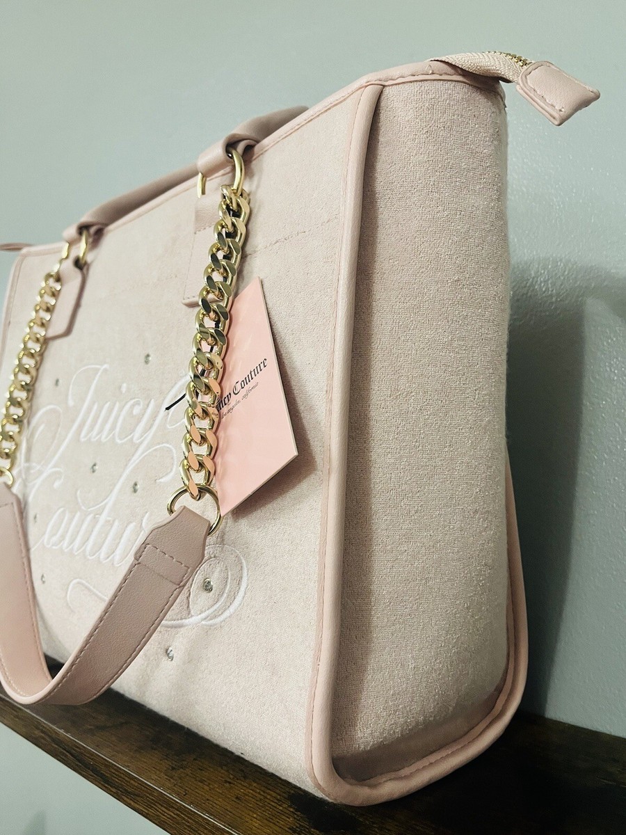 お洒落 JUICY COUTURE ベロア Diamanteバッグ Brown Juicy couture brown bag - Gem