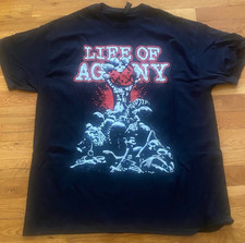 Life Of Agony T Shirt - Black SS- 2018 RISE OF THE UNDERGROUND- Size XL - New