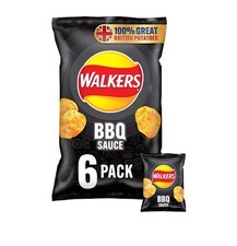 Walkers BBQ Multipack Crisps 6 x 25g Free Postage