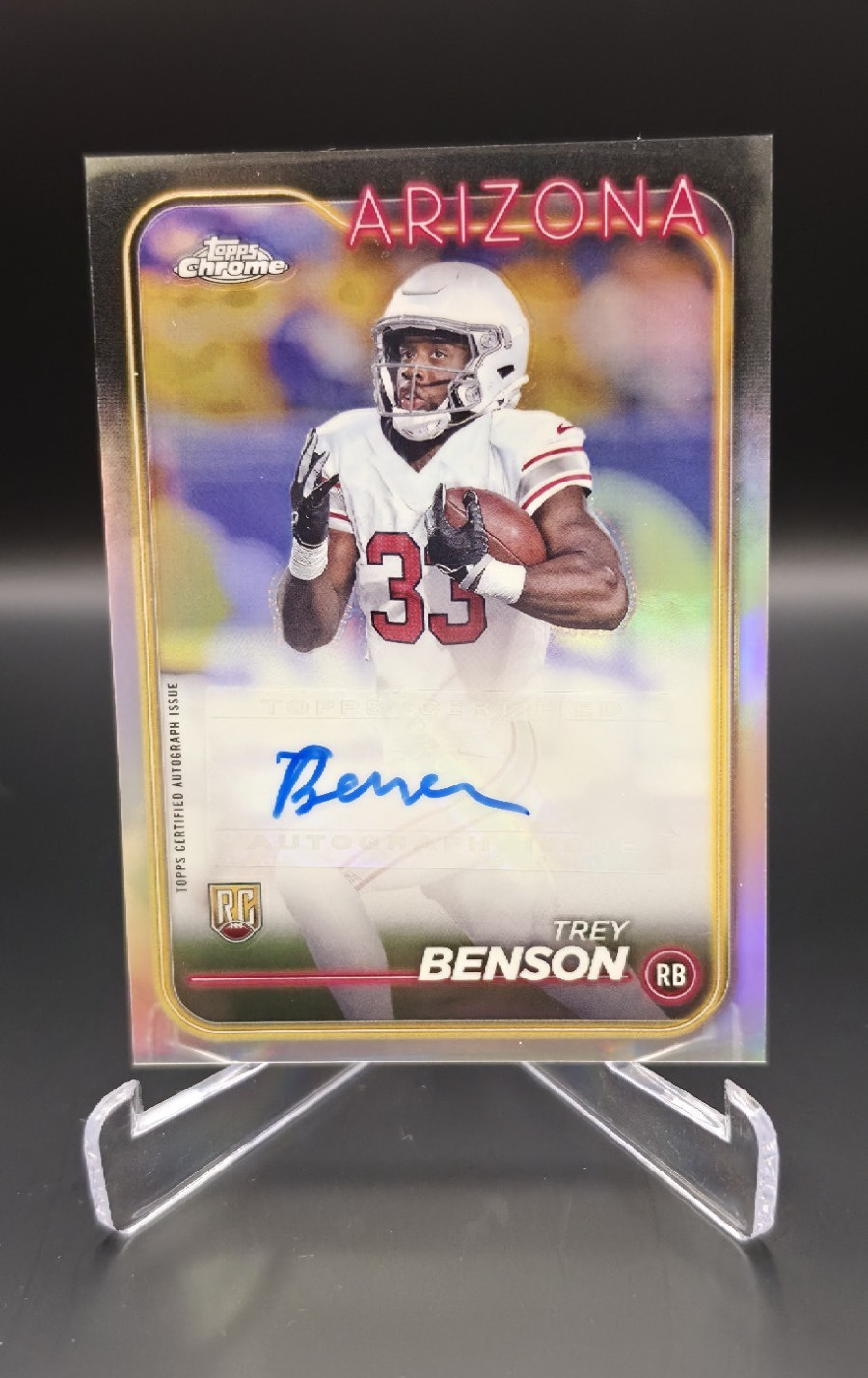 Trey Benson Topps Chrome Rookie Autographs Variations #RATBE Base