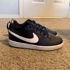 Nike Court Borough Low 2 Low Top Unisex Kids Sneaker Blue Black White 5Y