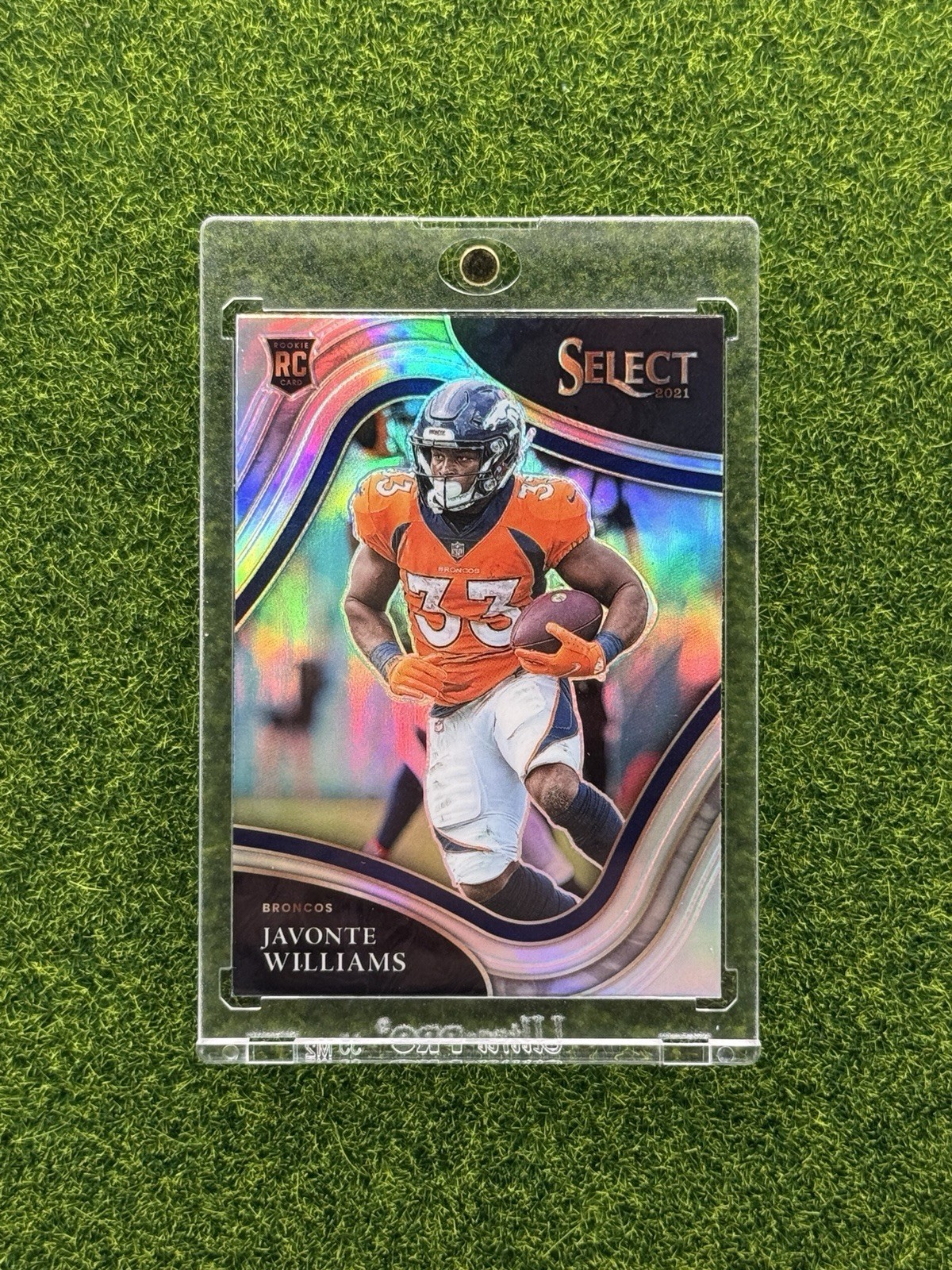 2021 Panini Select #357 JAVONTE WILLIAMS Field Level Silver Rookie Broncos RC