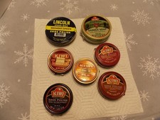 KIWI Brand Shoe Polish Tins Plus Saddle Soap Tin