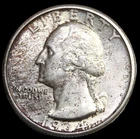 1934 washington quarter-medium motto unc/ free shipping- jam468