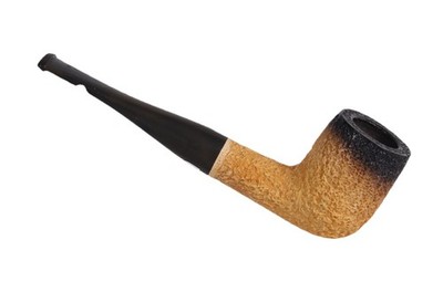 THOMPSON Genuine Block Meerschaum -Isle of Mann - Laxey Pipe Ltd Rustic British