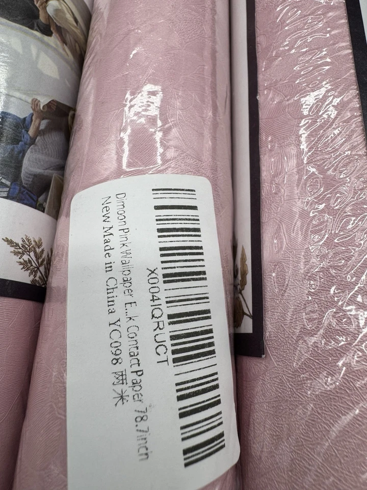 3 Rolls of Dimoon Pink Peel and Stick Wallpaper. 78.7 inch per roll. NIP. - Image 2 of 4