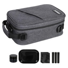 HOMEAL Smell Proof Stash Box Kit, Lock, Odor Absorbing, Travel, Organizer