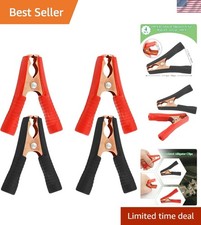 4Pcs 100A Insulated Alligator Clips Electrical Heavy Duty Alligator Clamps