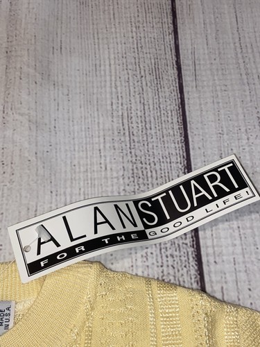 Camisa Pullover Manga Corta Para Hombre Alan Stuart Tejido 3D Beige Talla Grande ¡NUEVA CON ETIQUETAS! - Imagen 3 de 6