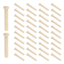 Picchetti per asse in legno diametro 5/16" Albero per ruote in legno lunghezza 2-1/8" 100 pezzi