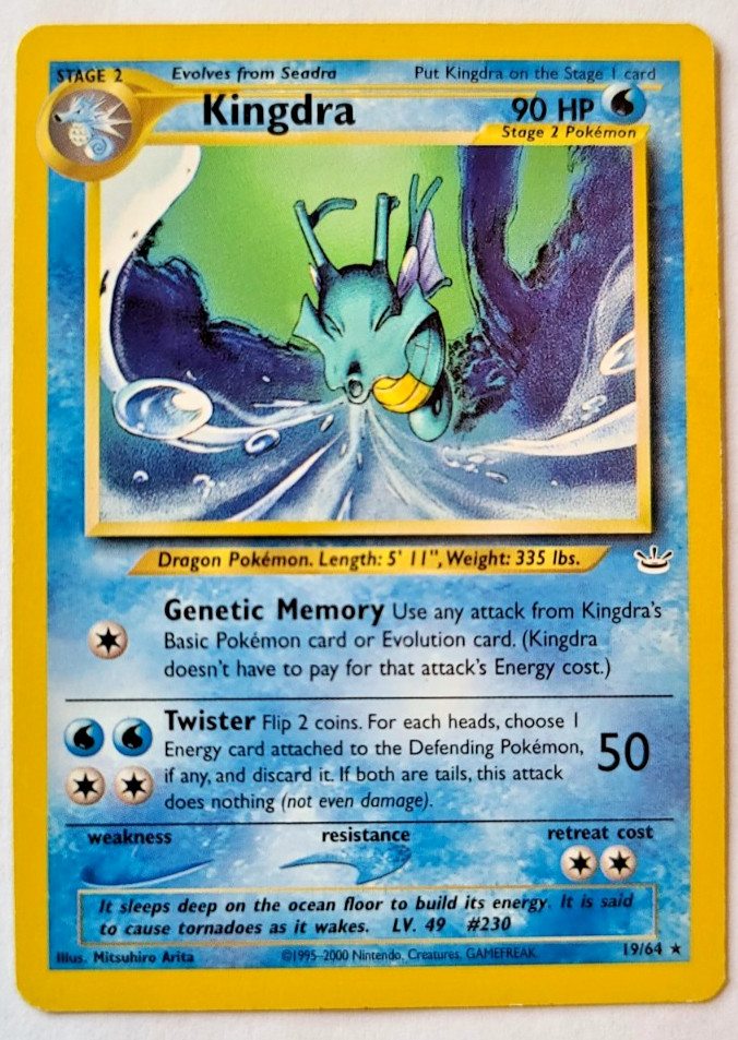 Pokemon TCG: Kingdra Neo Revelation #19/64 LP