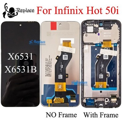For Infinix Hot 50i X6531 X6531B LCD Display Touch Screen Digitizer Assembly