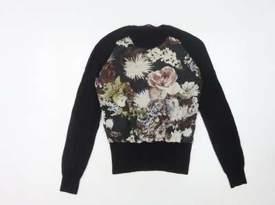 Schwarzer Damenpullover UK-Größe 10 von Emma Cook
