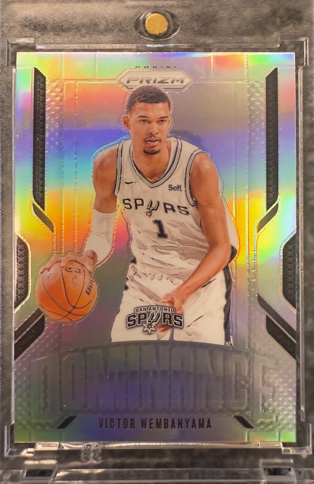 Victor Wembanyama RARE SILVER PRIZM HOLO INSERT INVESTMENT CARD PANINI SP SPURS