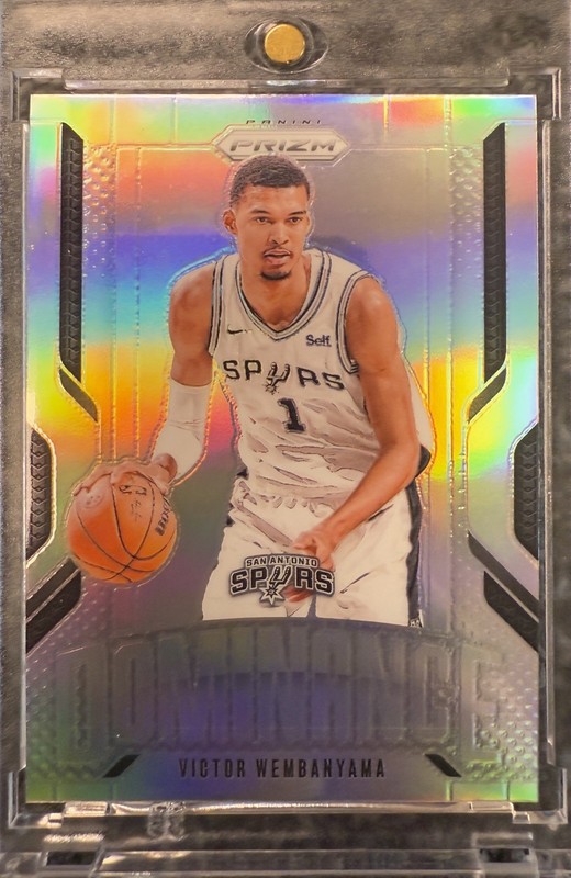 Victor Wembanyama RARE SILVER PRIZM HOLO INSERT INVESTMENT CARD PANINI SP SPURS
