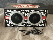 Promotional Vans Off the Wall Shoe Box Dual Speaker w/ 1/8" headphone jack
