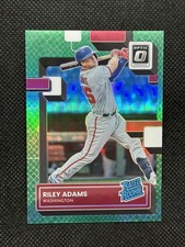 2022 Donruss Optic Riley Adams Green Dragon Prizm Rookie #75 /99