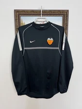 Vintage Nike Valencia Football Train Sweatshirt Soccer Crewneck Black Mens Sz S