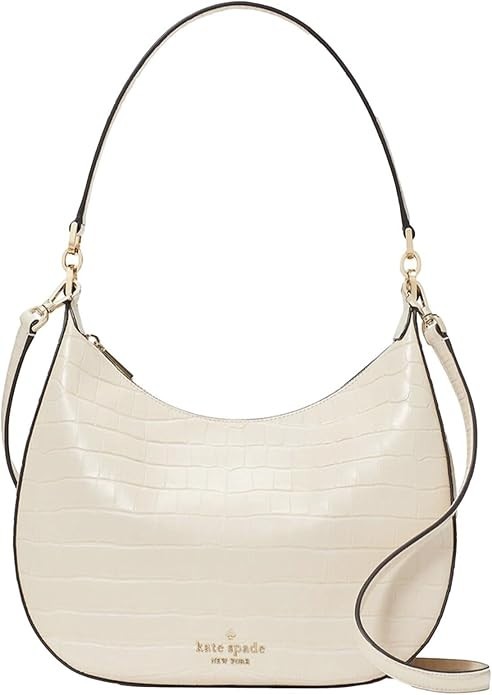 kate spade new york Janie Croco Embossed Leather Shoulder Bag Bare Crossbody Bag