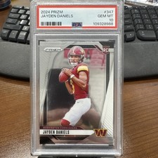 Panini Prizm Rookie Jayden Daniels Washington Commanders PSA 10 