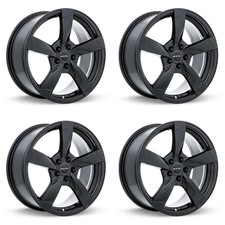 Set Of 4 17 Gloss Black Alloy Wheels Rims For Mercedes 5x112 Xe1u Oe Replica 5l