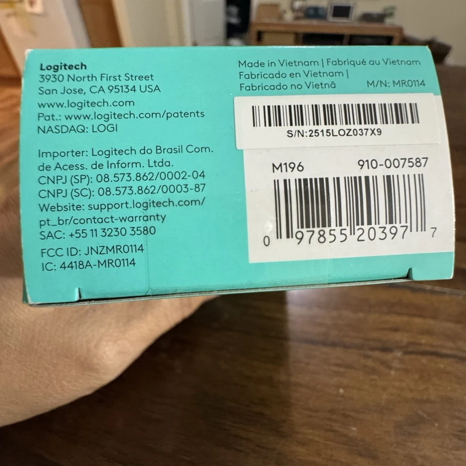 Logitech M196 Wireless Optical Mouse Lightweight, Blue  C9 - Image 4 of 4