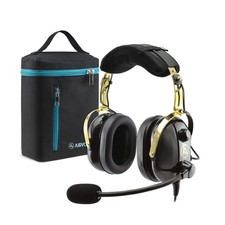 AIRVOICE Aviation Headset for Pilots with Passive Noise Cancellation, PNR...