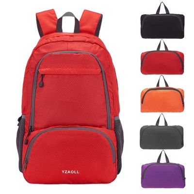30L Hiking Backpack Lightweight Day Pack Packable Travel Burgundy Camping